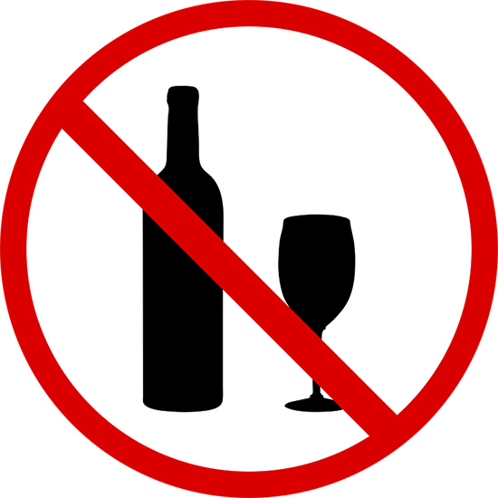 alcool interdit