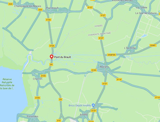 carte pont du Brault