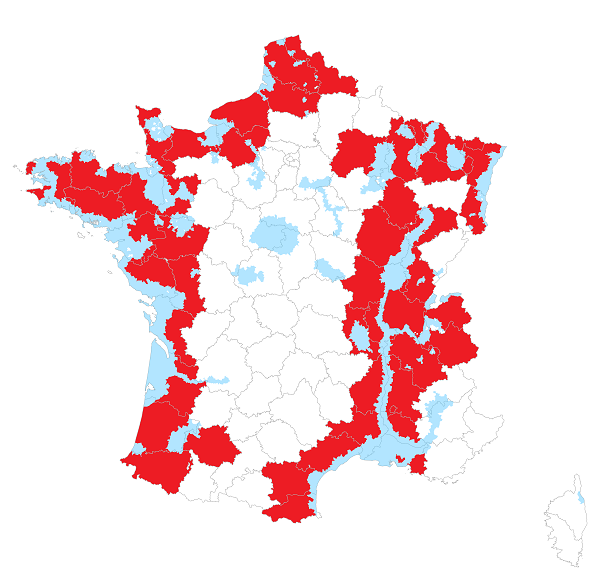 carte zone grippe aviaire 13-11-2020