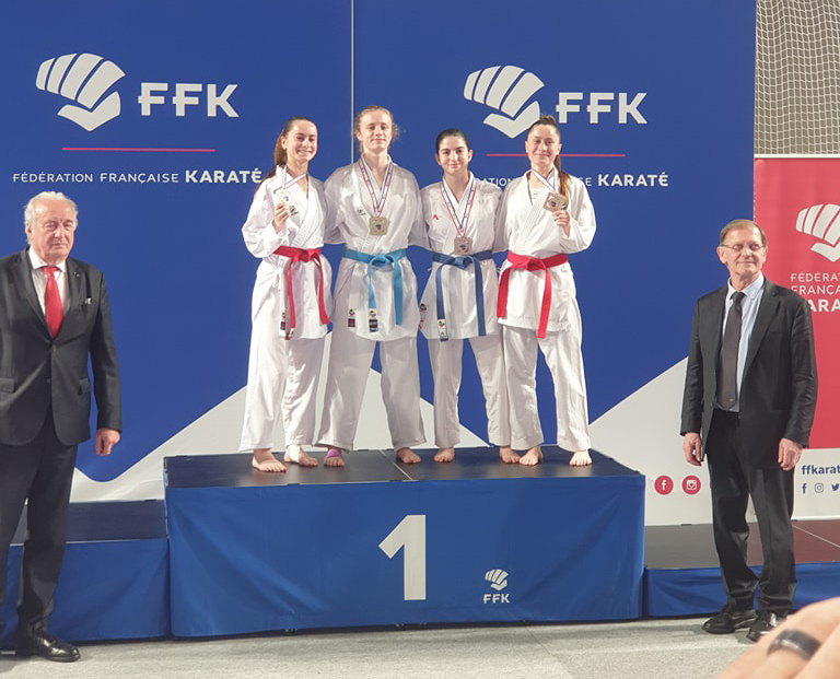 Championnat France Junior Sasha Vielle podium