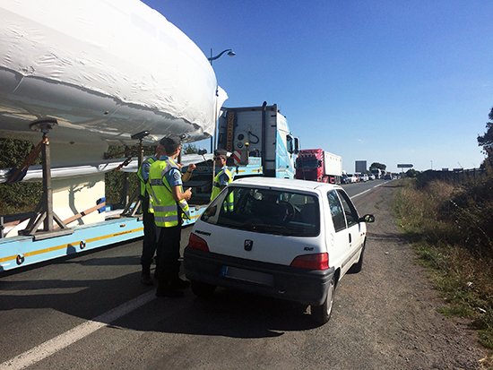 contrôle routier gendarme