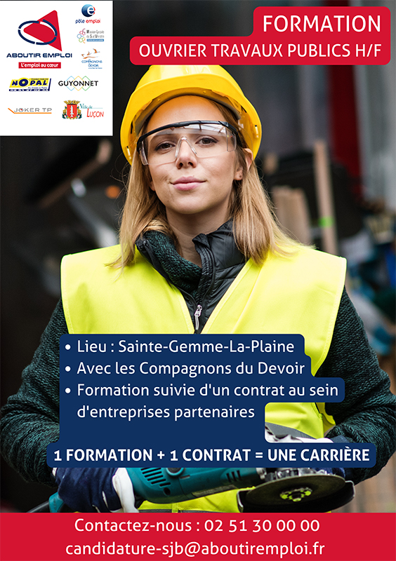 Emploi formation Ste Gemme la Plaine