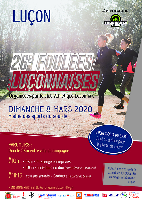 Foulées luçonnaises affiche 2020