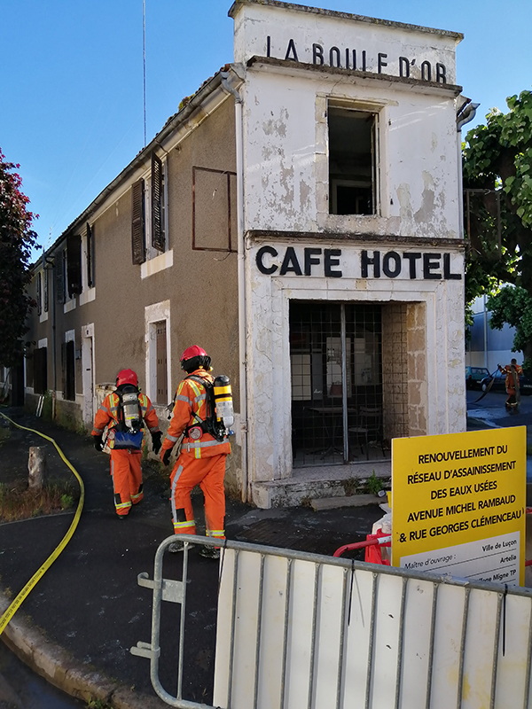 Incendie Boule d'or Luçon 1