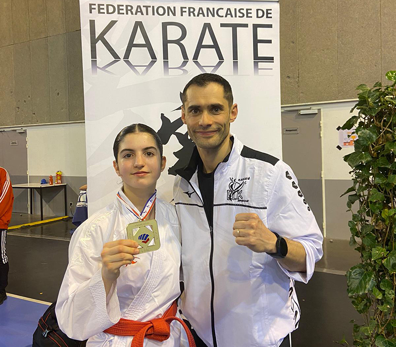 Karaté Open Orléans, Sasha Vielle et son coatch