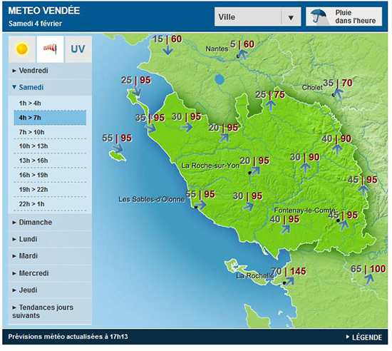 prévi samedi matin vendée