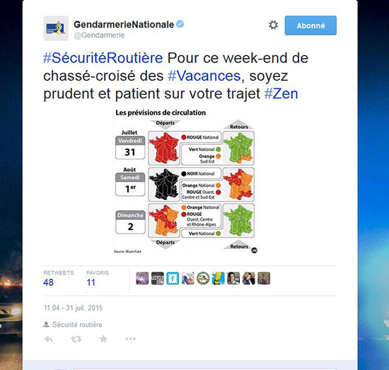 tweet gendarme